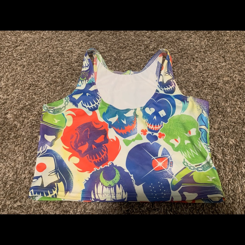 BlackMilk Suicide Squad reversible crop M